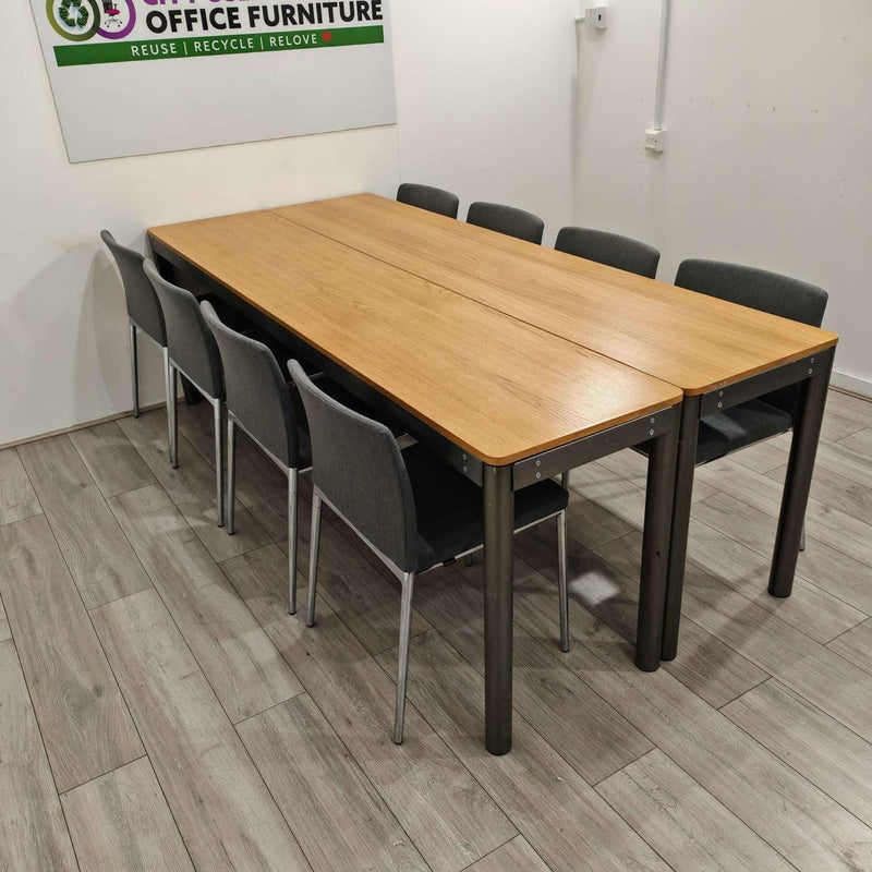 Boardroom Table for Eight Oak