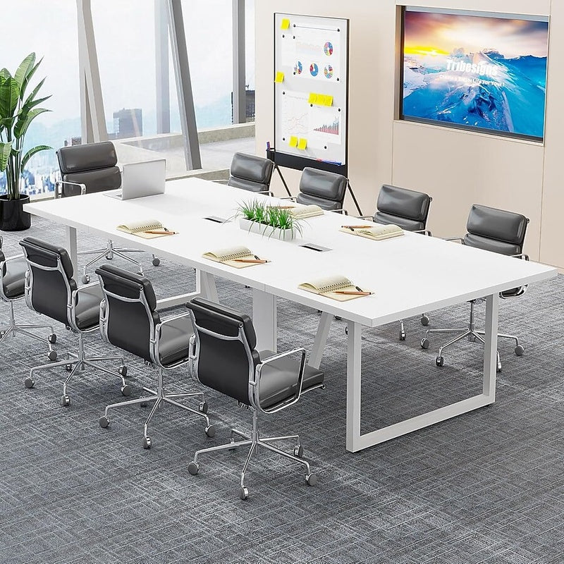 Boardroom Table for Ten White