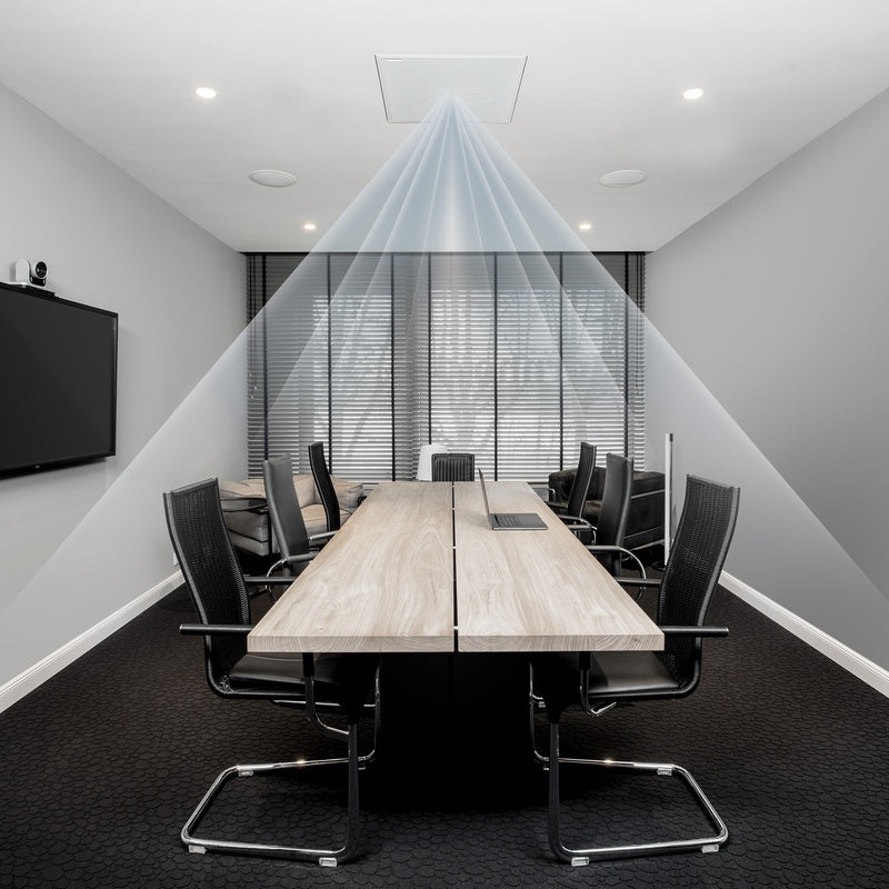 Ceiling Microphone Array Pair with Processor for Boardroom Rooms