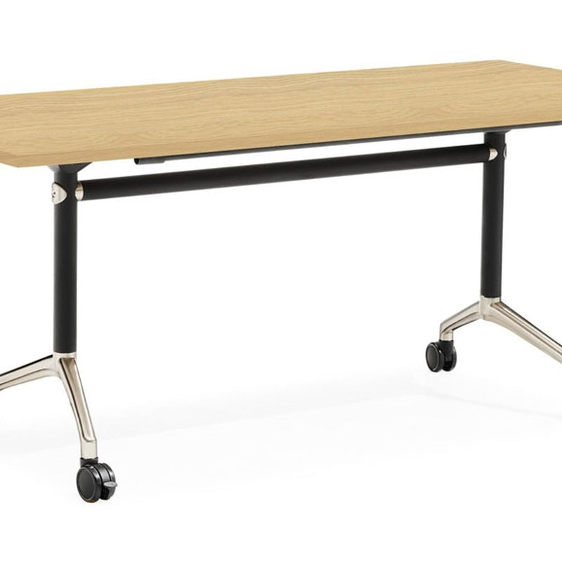 Flip Top Table on Castors Oak