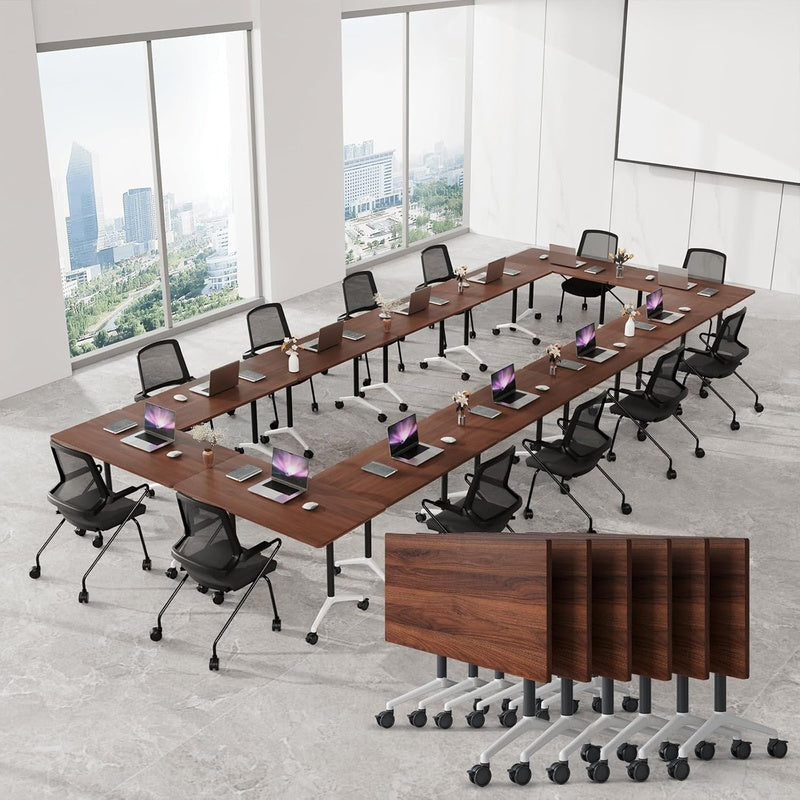Meeting Table for Four Walnut Trade Pack of Ten