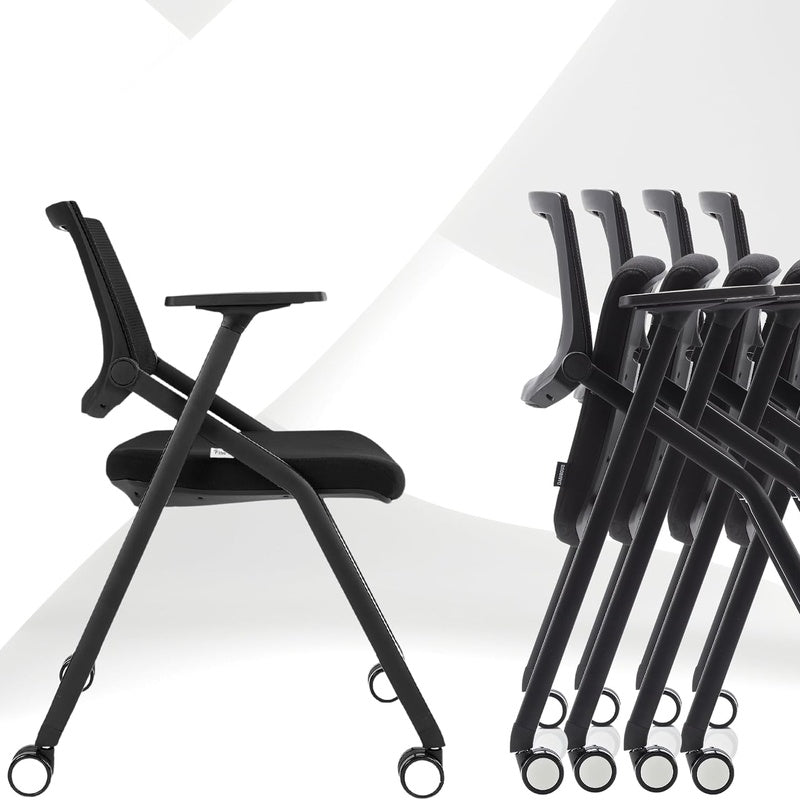 Stackable Meeting Chair with Arms Black Trade Pack of Twenty