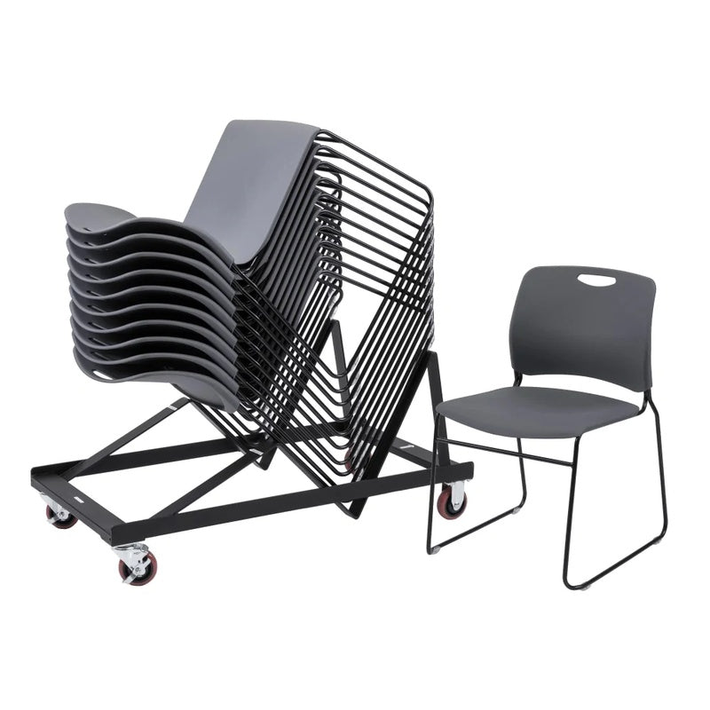 Stacking Chair Trolley Grey