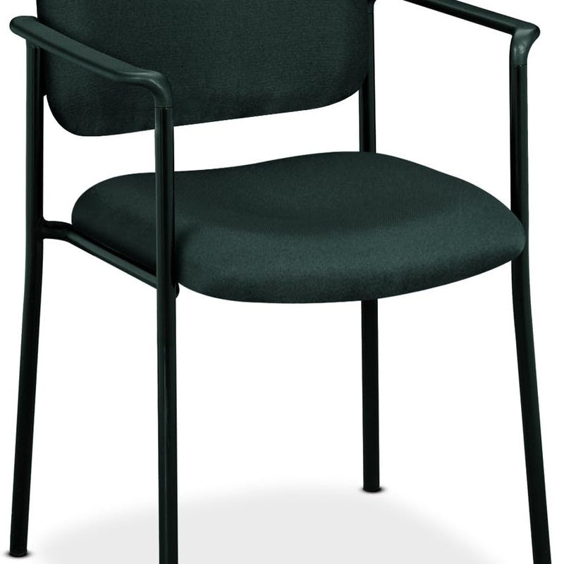 Upholstered Stacking Chair Charcoal