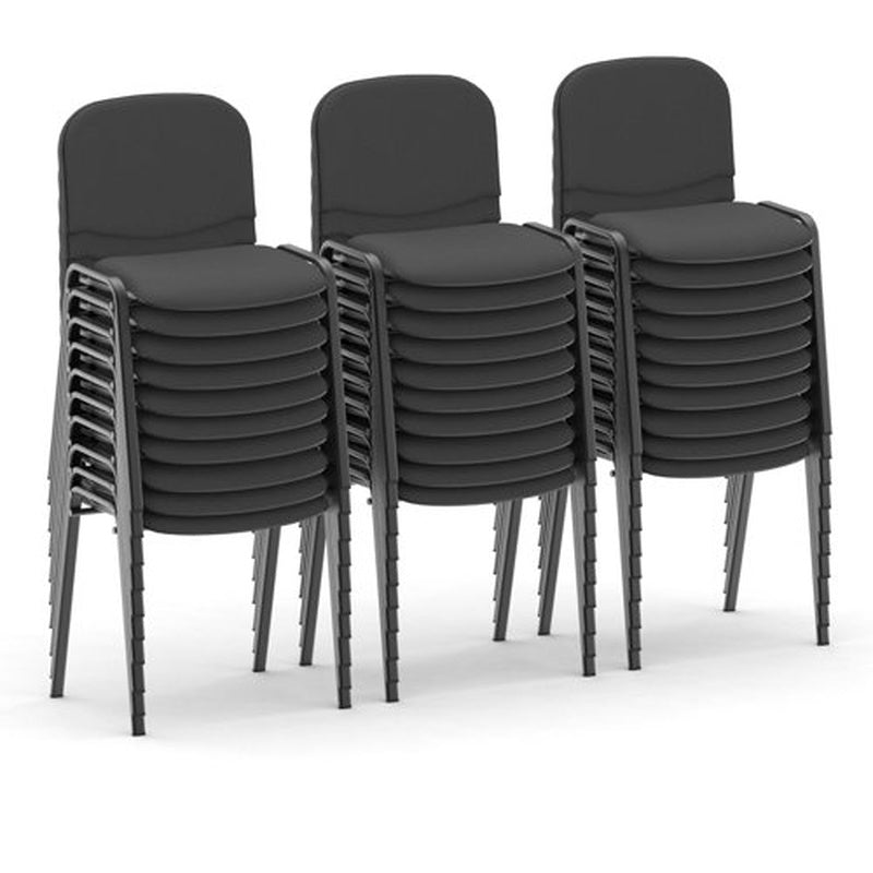 Upholstered Stacking Chair Charcoal Trade Pack of Ten