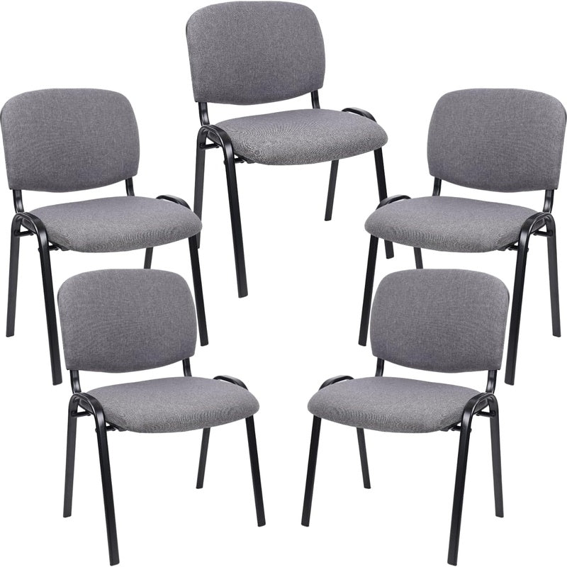 Upholstered Stacking Chair Grey