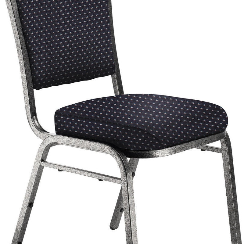 Upholstered Stacking Chair Navy