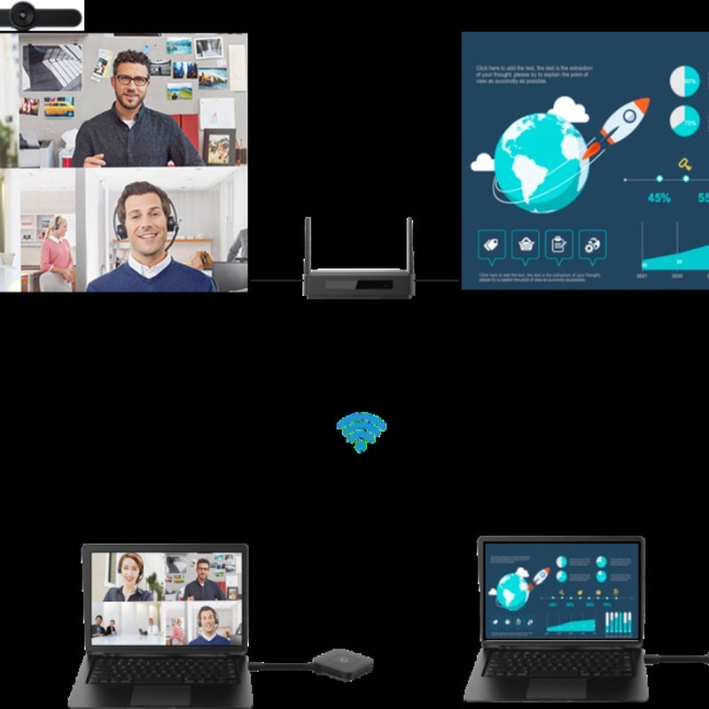 Wireless Presentation System Two Users